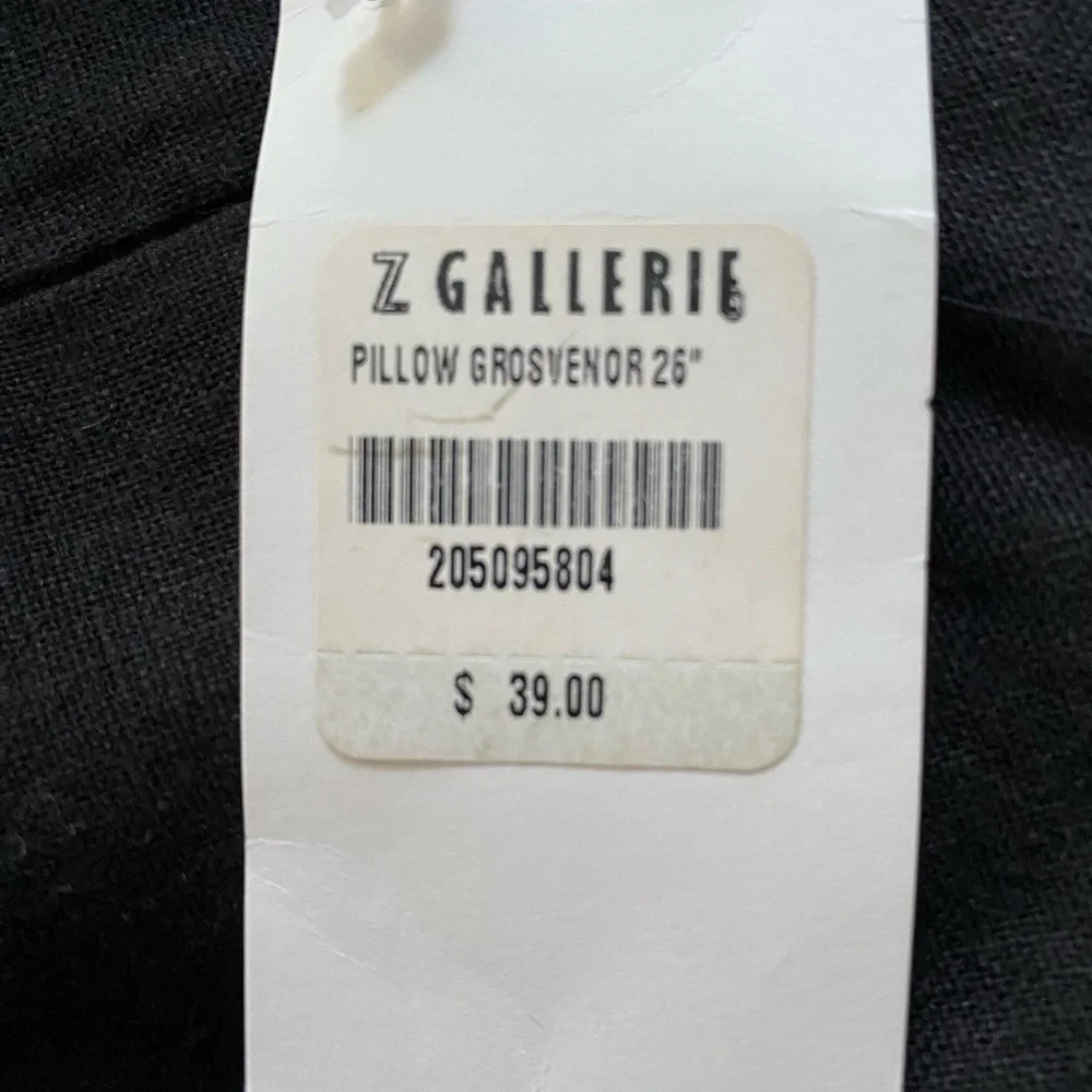 Z Gallerie Black and white pillow cover
